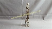 Antique Bronze African Figurine -  Tall Man