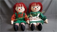Raggedy Ann & Andy Stuffed Dolls