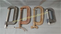Large C Clamps Lot