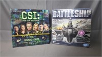 New Sealed - CSI & Battleship Board Games