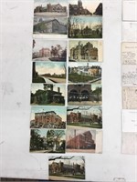 Lot of 15 Toronto postcards. Buildings.