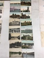 16 various Toronto postcards.