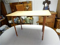Nice Oak Folding Sewing Table