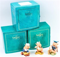 Lot of 3 Little Pigs WDCC Figurines