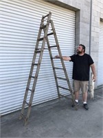 Wooden Convertible Ladder -Extension or A Frame