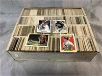 Box of Assorted Sports Trading Cards