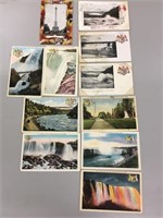 Another lot of 11 Niagara Falls postcards