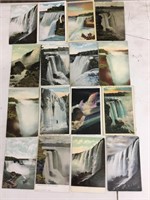 A lot of 16 various Niagara Falls postcards.