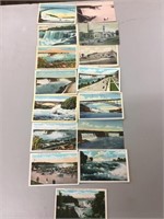 Lot of 15 various Niagara Falls postcards.