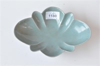 Chinese Begonia shaped Ru style shallow bowl,