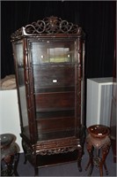 Early Chinese rosewood display cabinet,