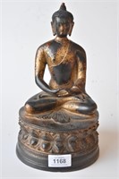 Gilt bronze figure of Buddha Shakyamuni