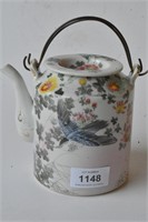 Polychrome covered teapot