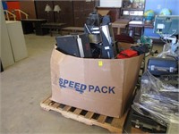 Pallet of photography equipment