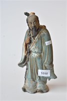 Glazed pottery figure of a scholar