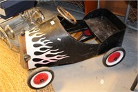 Vintage style, Hot Rod type pedal car,