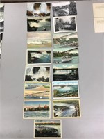 Lot of 15 various Niagara Falls postcards.