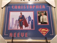 Framed Autograph & Picture Christopher Reeve