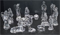14 Waterford Crystal Nativity Figurines with Boxes