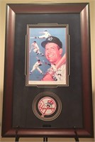 Framed & Matted Mickey Mantle Autographed Litho