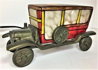 Cast Metal Car Lamp with Painted Shade
