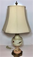 Hand Painted Porcelain Table Lamp with