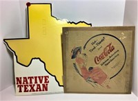 Dr. Pepper Native Texas Poster & Coca Cola