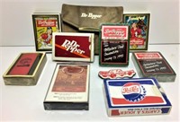 Selection of Advertisement Playing Cards
