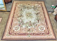 Lovely Large Wool Needlepoint Area Rug