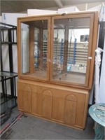 Nice China Cabinet W/Glass Shelves