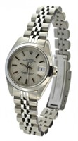 Ladies Oyster Datejust Silver Dial Rolex Watch