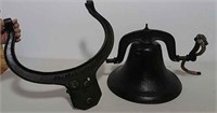 Cast iron USA 2 bell with bracket