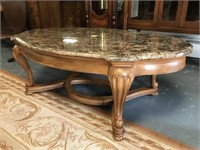 Modern faux granite coffee table