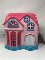 Plastic Dollhouse w/ Accessories