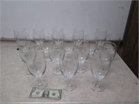 Lot of Footed Glasses - Great for Catering/Events