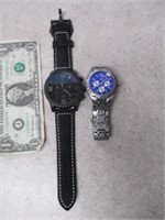 Fossil Blue & Megir Watches - Untested -
