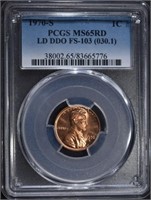 1970-S LINCOLN CENT PCGS MS65RD