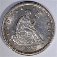 1875-S TWENTY CENT PIECE  BU