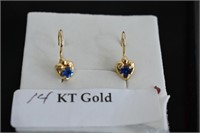14kt Gold Earring Set