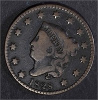 1828 LARGE CENT, SMALL WIDE DATE, FINE KEY DATE