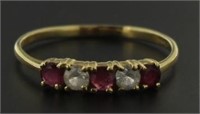 14kt Gold Ruby Anniversary Ring