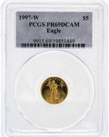 1997-W PR69 American Eagle $5 Gold Proof