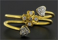 22kt Gold Vintage Diamond Ring