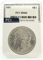 1887 MS66 Morgan Silver Dollar