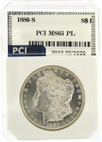 1880-S MS65 PL Morgan Silver Dollar