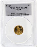 1995-W PR69 American Eagle $5 Gold Proof