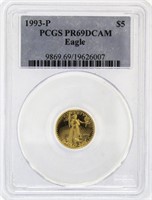 1993-P PR69 American Eagle $5 Gold Piece