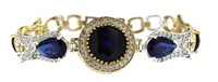 Vintage Style 22.60 ct Sapphire Bracelet