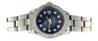 Oyster Perpetual Ladies Blue Diamond Dial Rolex