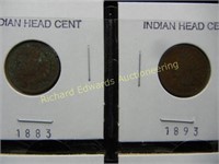 1883,1893,1902,1903,1904,1905 Indian Head Cents